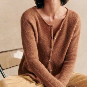 Sezane Women's Camel Cardigan